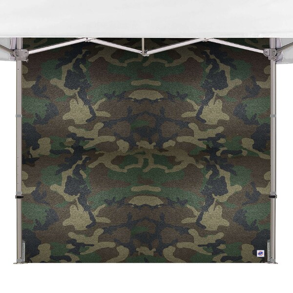 E-Z Up TAA Compliant HUB Sidewall, 8' W x 15' H, Woodland Camo SWHB3FXT15WC - main
